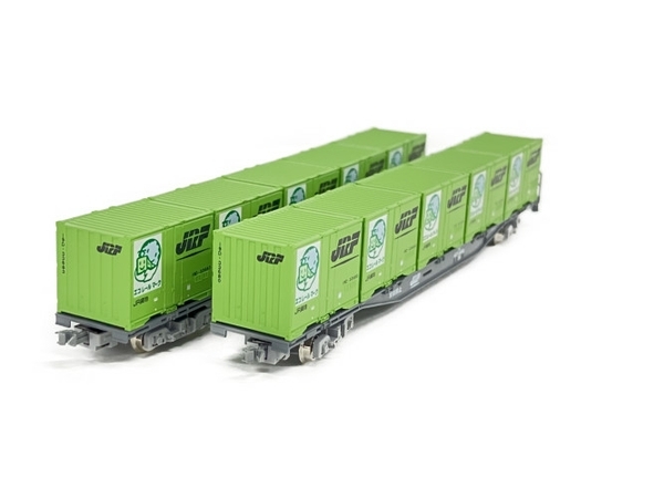 TOMIX 92965 93128A ほか 鉄道コンテナ輸送 50周年記念カラー 19D形 コキ107形貨車 計10両セット Nゲージ 鉄道模型 中古 良好 S7567809