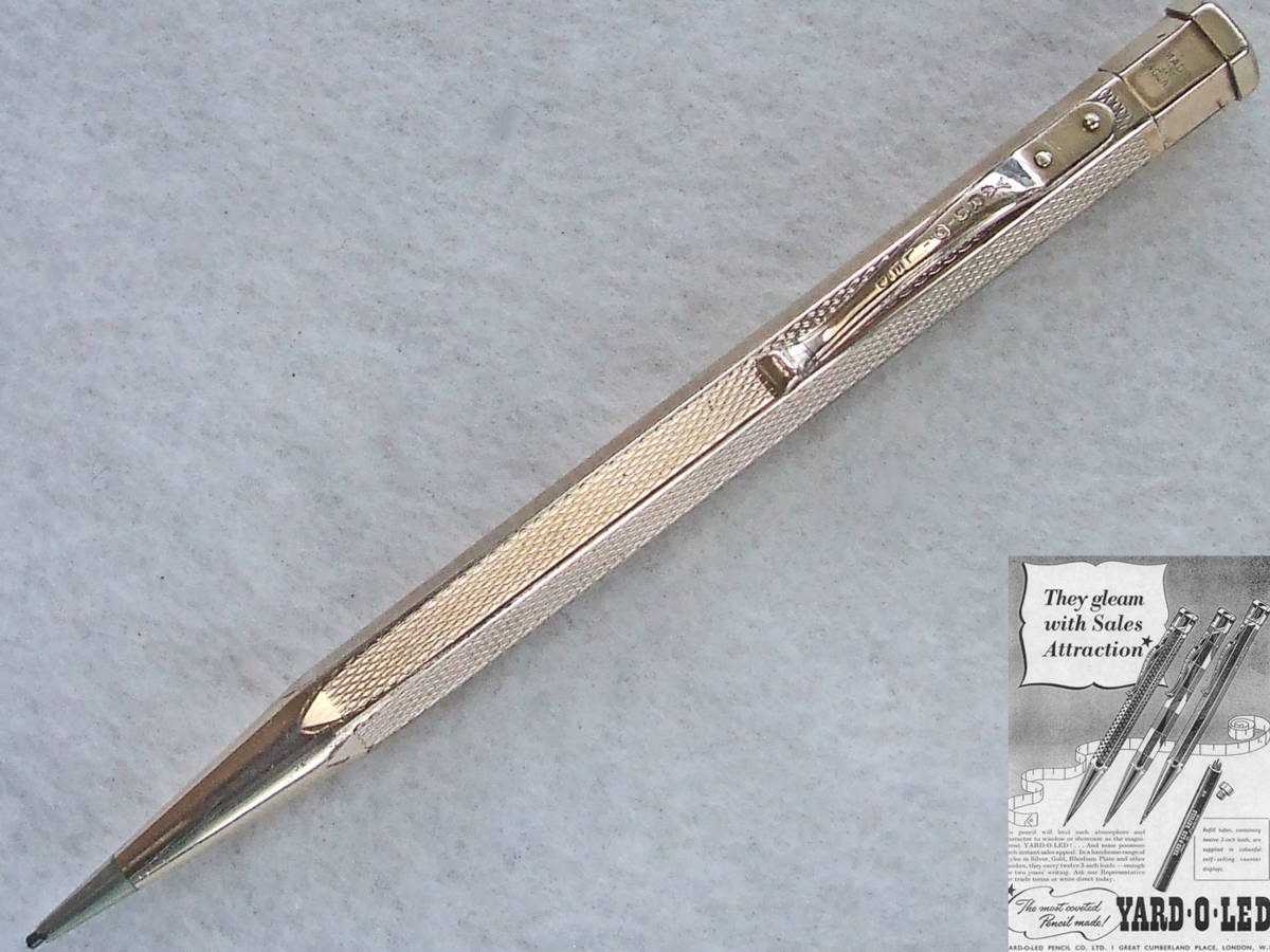 ◇レア◇1940年代製 Yard-O-Led 6角ゴールドペンシル イギリス