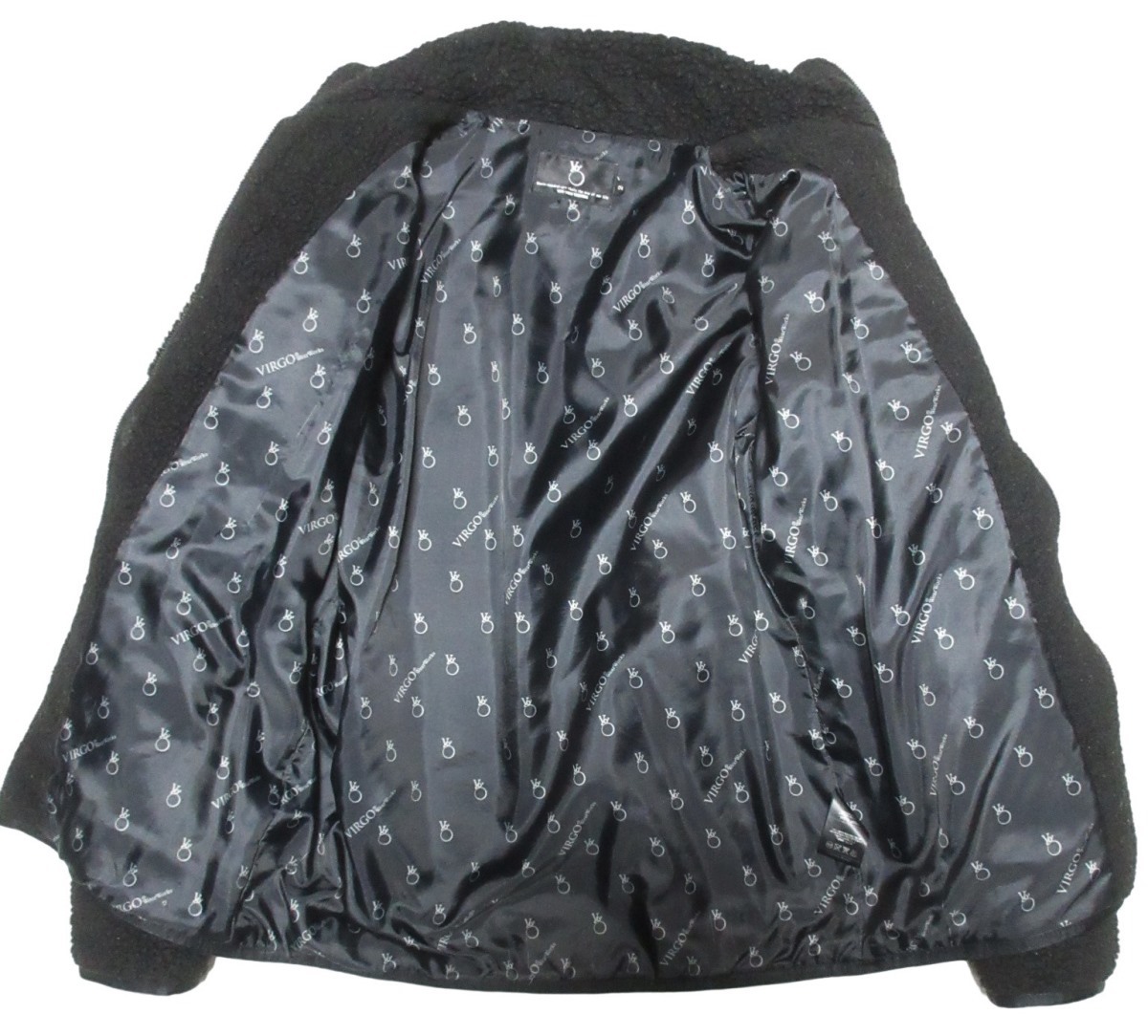 ヴァルゴウェアワークス VIRGO WEAR WORKS ブラック ボア フリース 