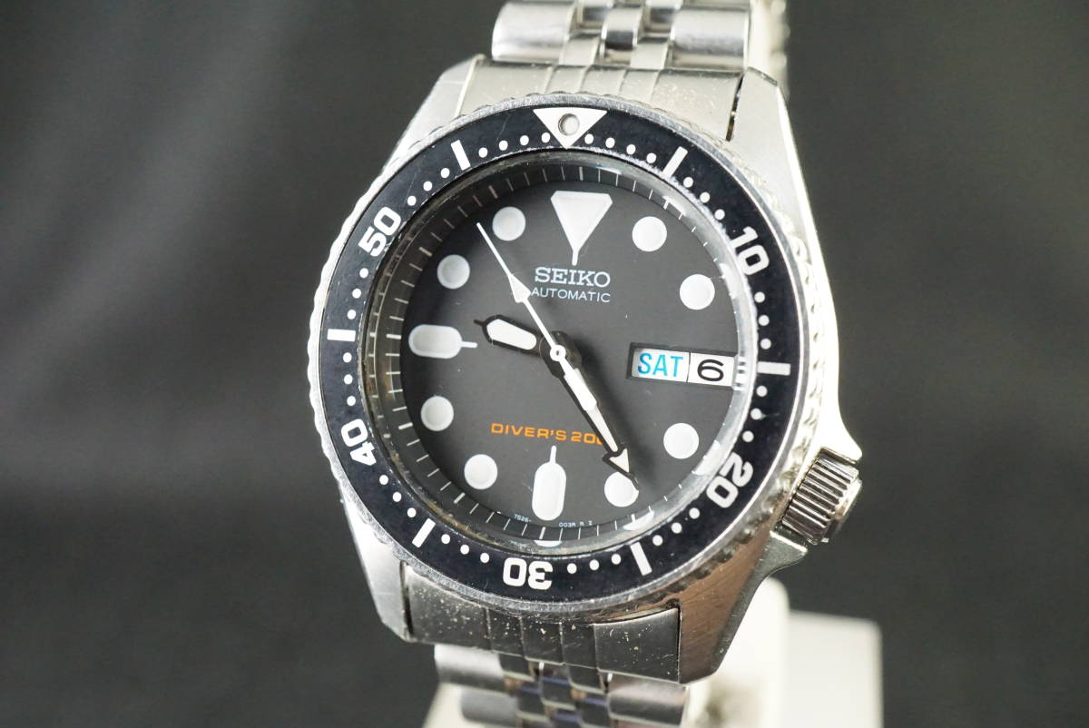 稼働 SEIKO 腕時計 ダイバー 自動巻き 機械式 7S26 デイデイト o B11 