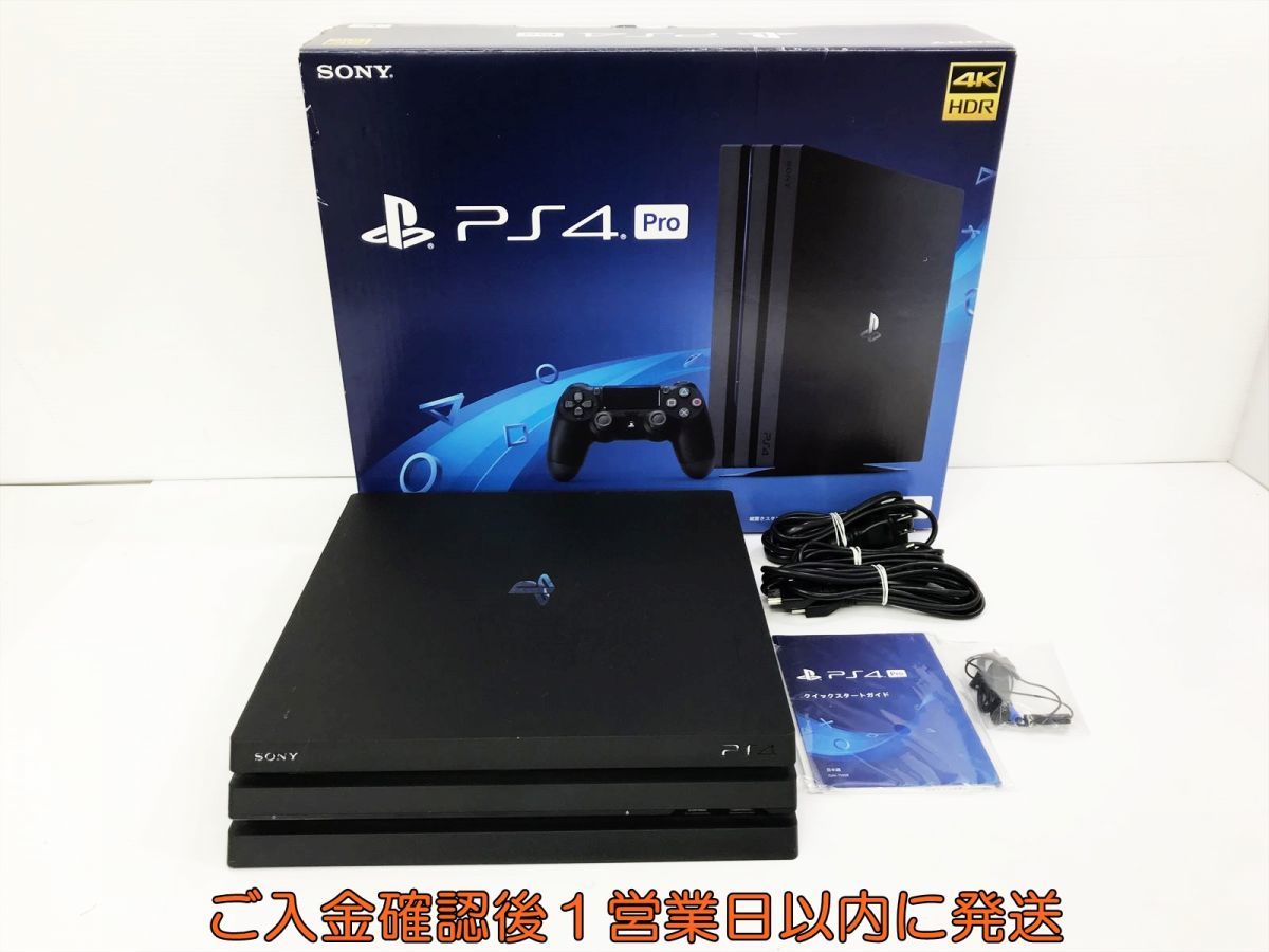 【1円】PS4Pro 本体/箱 セット 1TB ブラック SONY PlayStation4 CUH-7100B 初期化/動作確認済 M07-029kk/G4