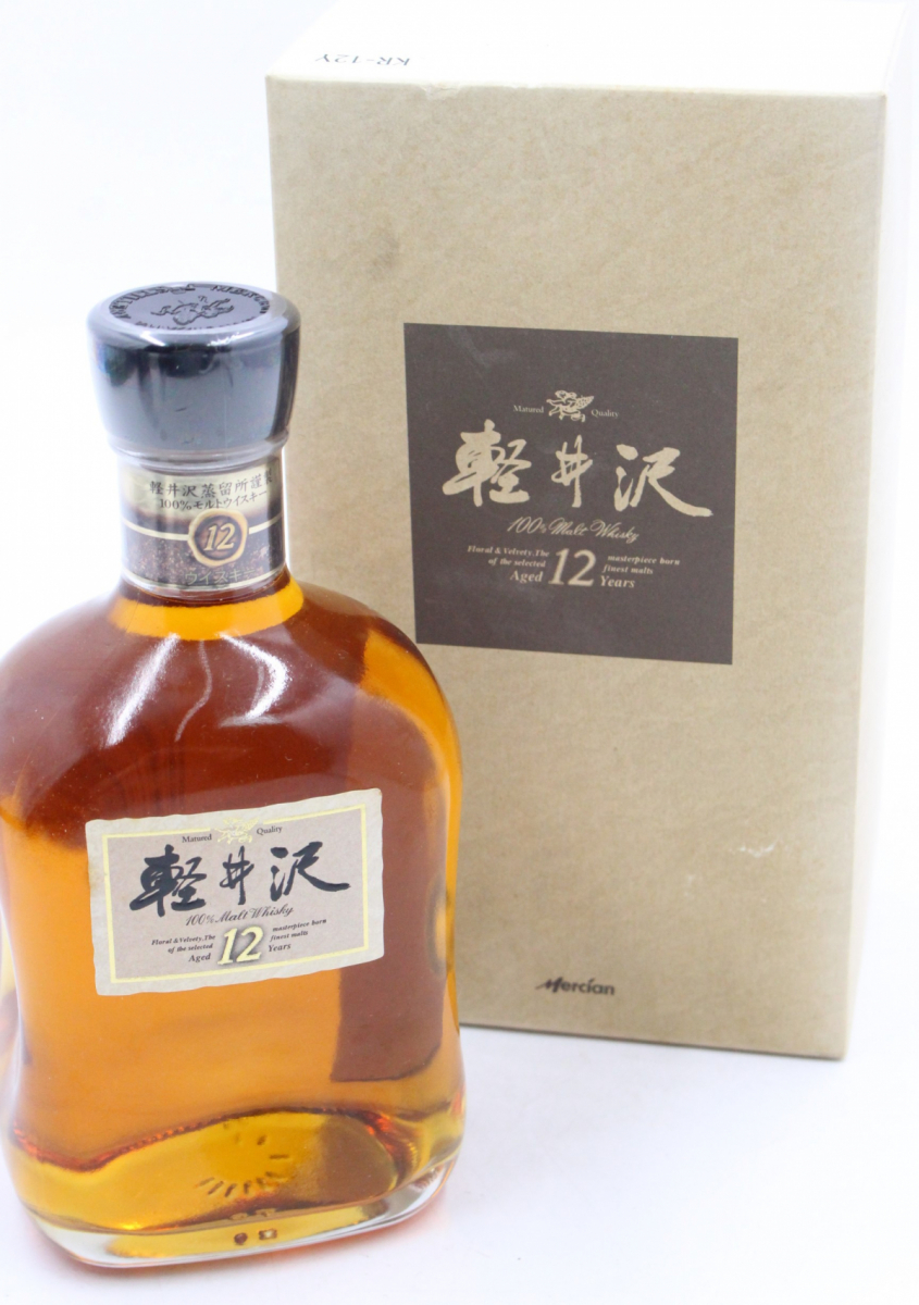 ト静】☆ 古酒 未開栓 軽井沢 貯蔵12年 100% モルトウィスキー 700ml 40%
