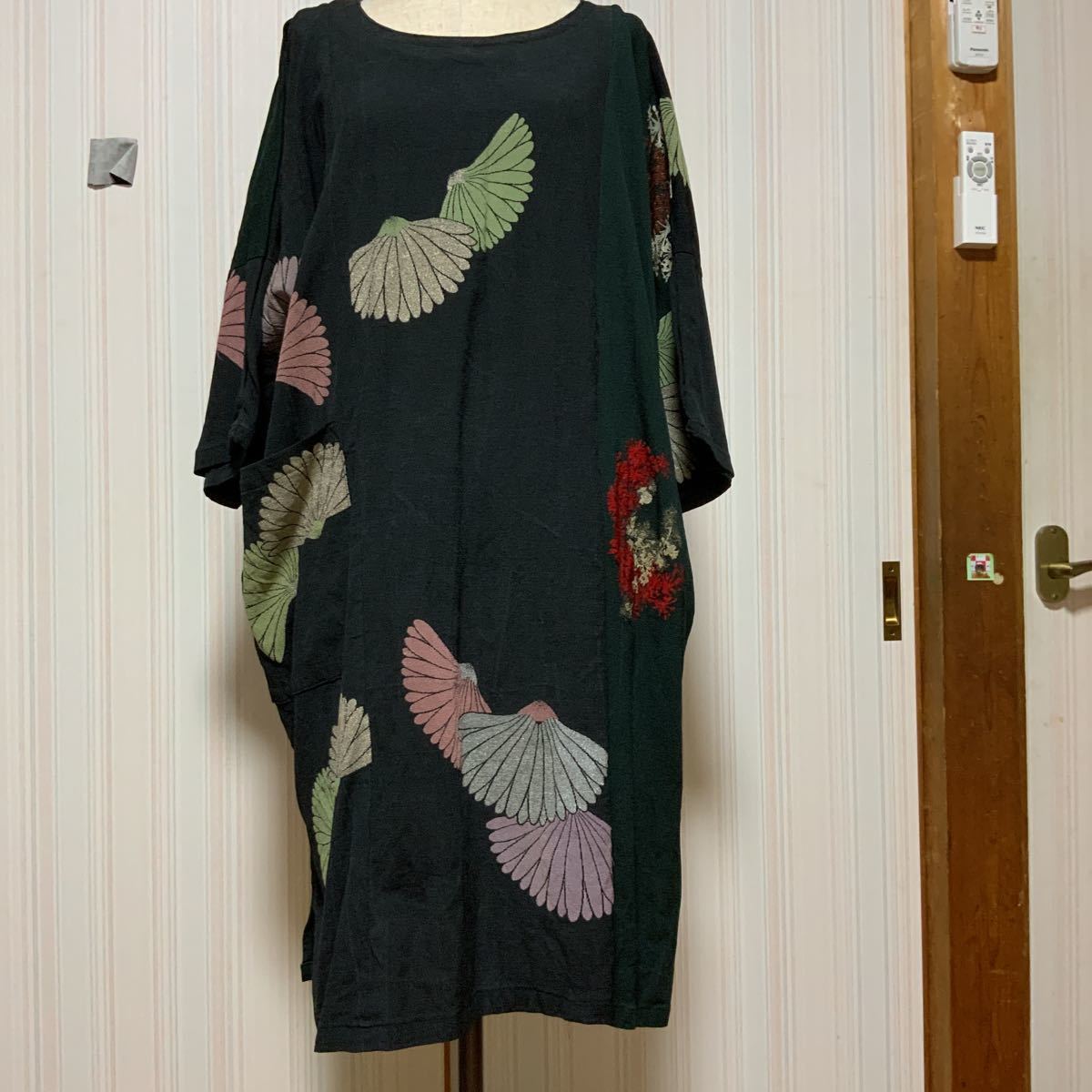 着物リメイク　2種類の着物からチュニック　正絹