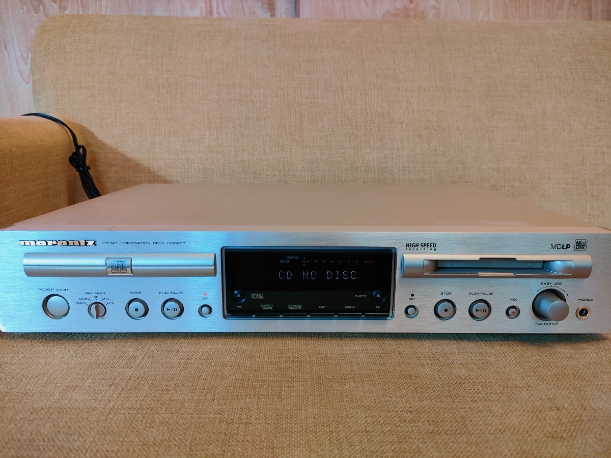 ☆marantz CD/MD COMBINATION DECK CM6200 通電確認済み・現状品☆ CD