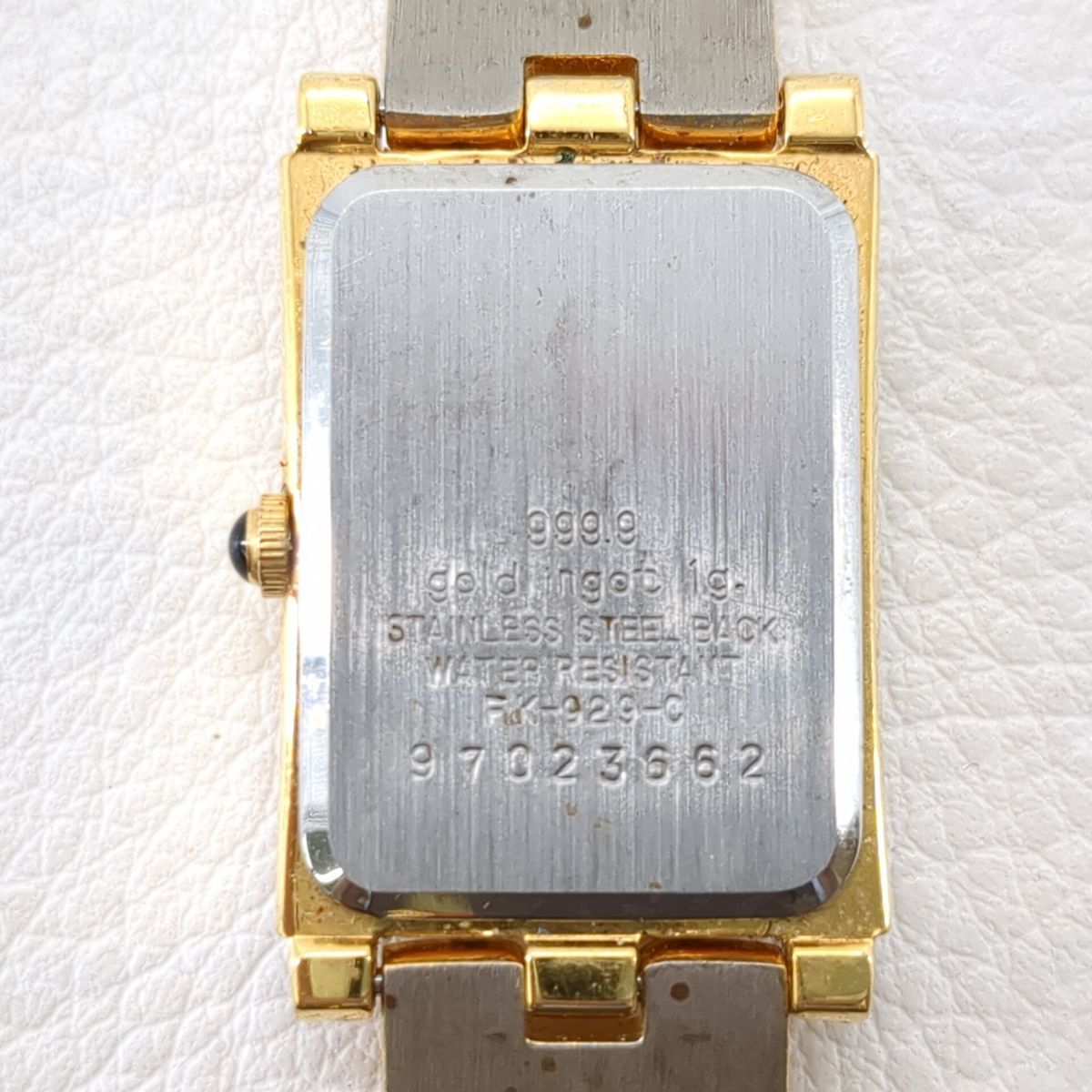 ジャンク】 FK-929-C クォーツ腕時計 動作未確認 FINE GOLD 999.9 