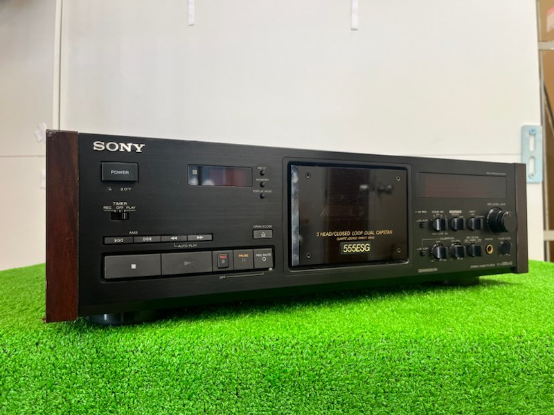 SONY カセットデッキ◇現状品 ♪1609 ジャンク品 TC-K555ESG A&D