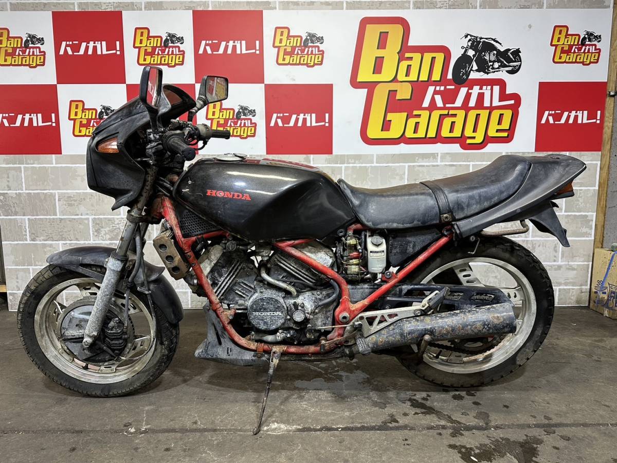 ホンダ　HONDA　VT250　MC08　書類有り　場内走行確認済み　エンジン始動動画あり　売り切り　未整備　現状車　バンガレ