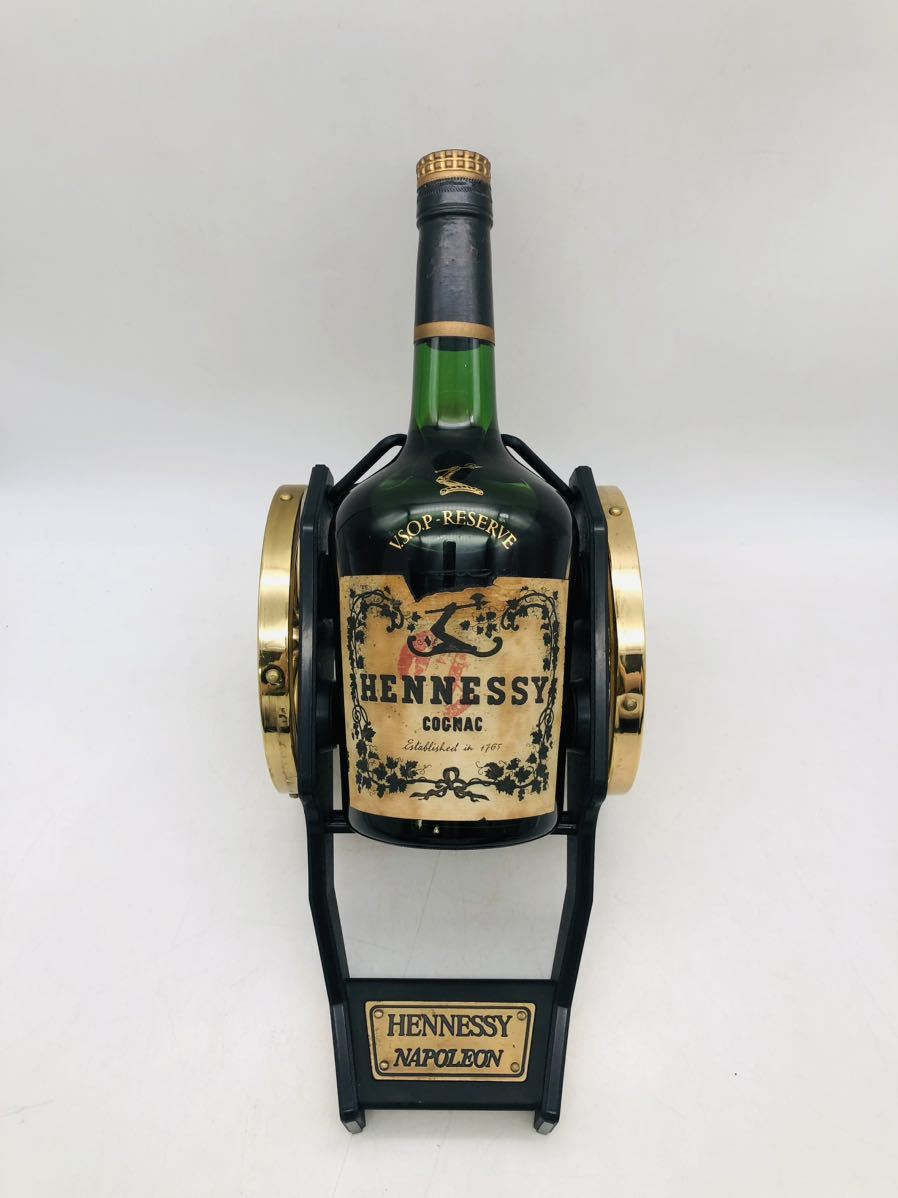 【未開栓】Hennessy ヘネシー napoleon ナポレオン コニャック ブランデー 古酒 洋酒 砲台付き ラベル破れ ミリ数度数不明 BR1290