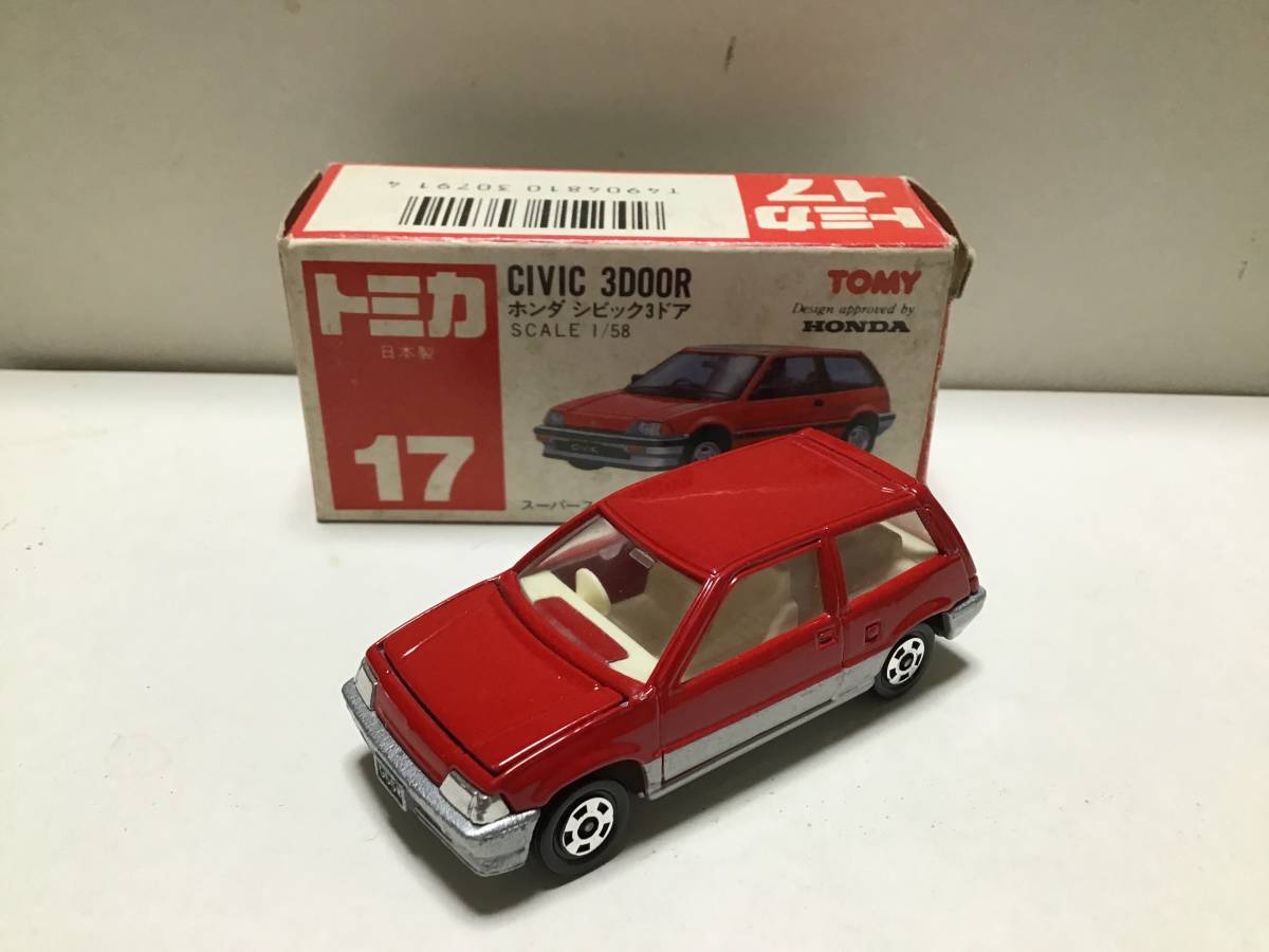 トミカ　赤箱　17 ホンダ　シビック　3ドア　日本製　