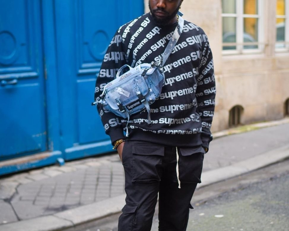 新品 未使用 20SS Supreme Waist Bag Blue Chocolate Chip Camo 国内 