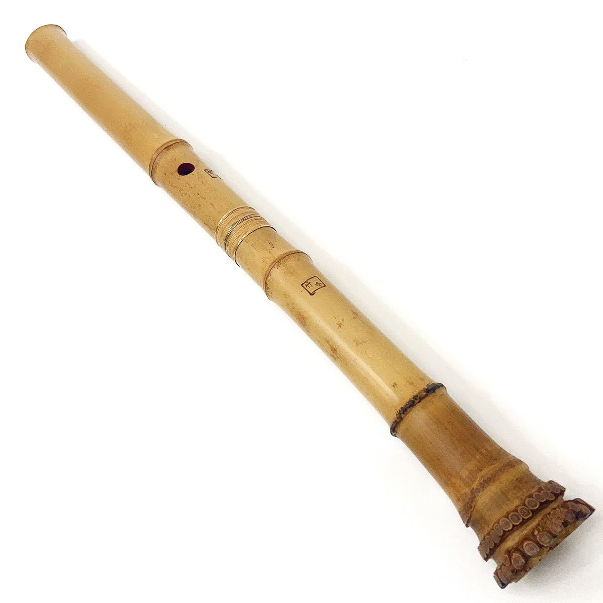 尺八 都山流 竹峰 金三線 金歌口 籐巻 約54cm 和楽器 alp梅0418(本体