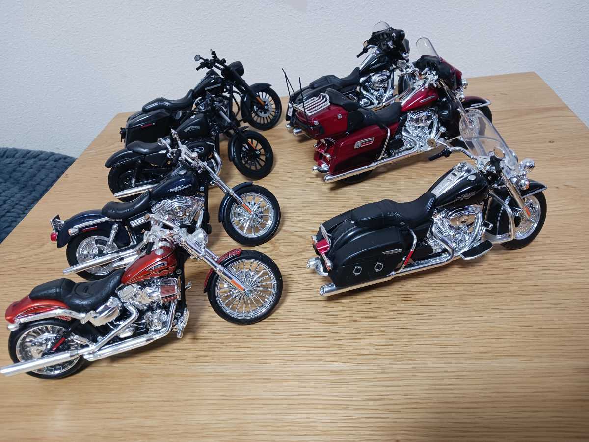 ★マイスト Maisto 1/12 ハーレー ダビッドソン Harley Davidson　ミニカー　全長約１８センチ前後　まとめて(*^^*)