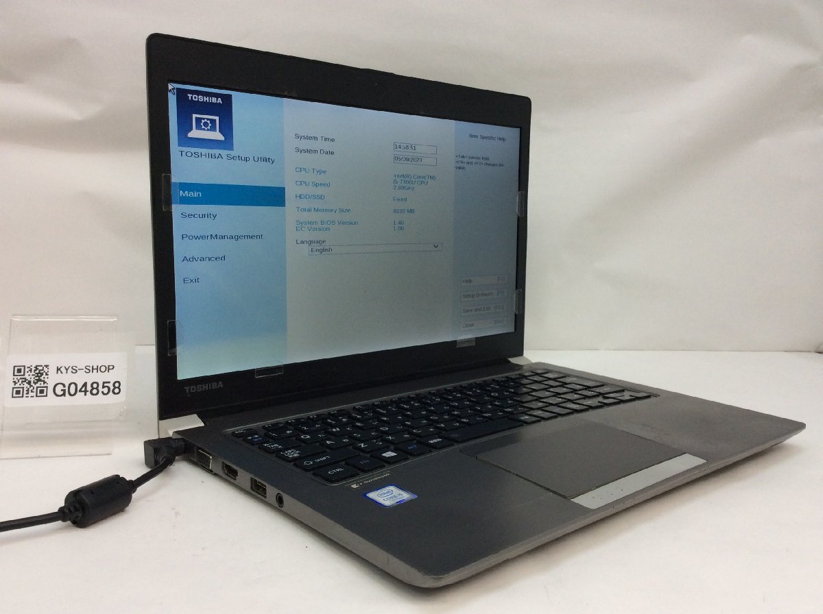 dynabook Core TOSHIBA R63 i5 R63⁄J□第8世代 R63⁄J ジャンク