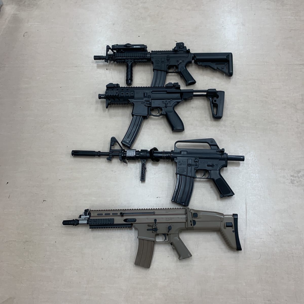 ジャンク品 エアガン 4点セット MK16 MOD 0 COLT AR-15 SIG SAUER INC 
