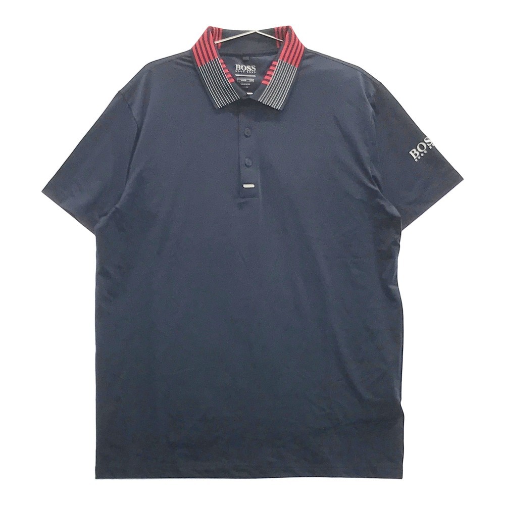 HUGO BOSS ヒューゴボス 半袖ポロシャツ ネイビー系 XL [240001939495