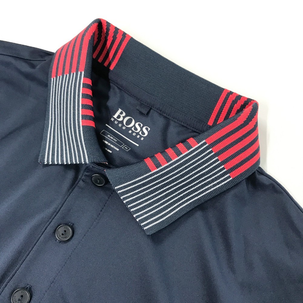 HUGO BOSS ヒューゴボス 半袖ポロシャツ ネイビー系 XL [240001939495
