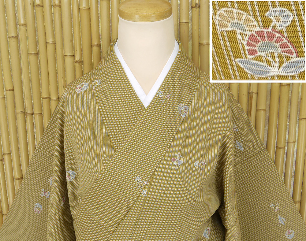 【京かんざし】n-144■夏物/絽■小紋 ★即決送料無料！