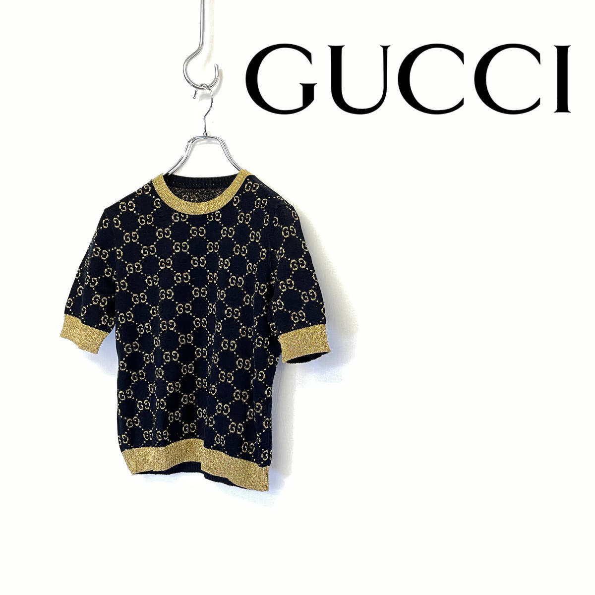 GUCCI グッチ GG総柄 ジャカード ニット セーター size S ジャパン表記 