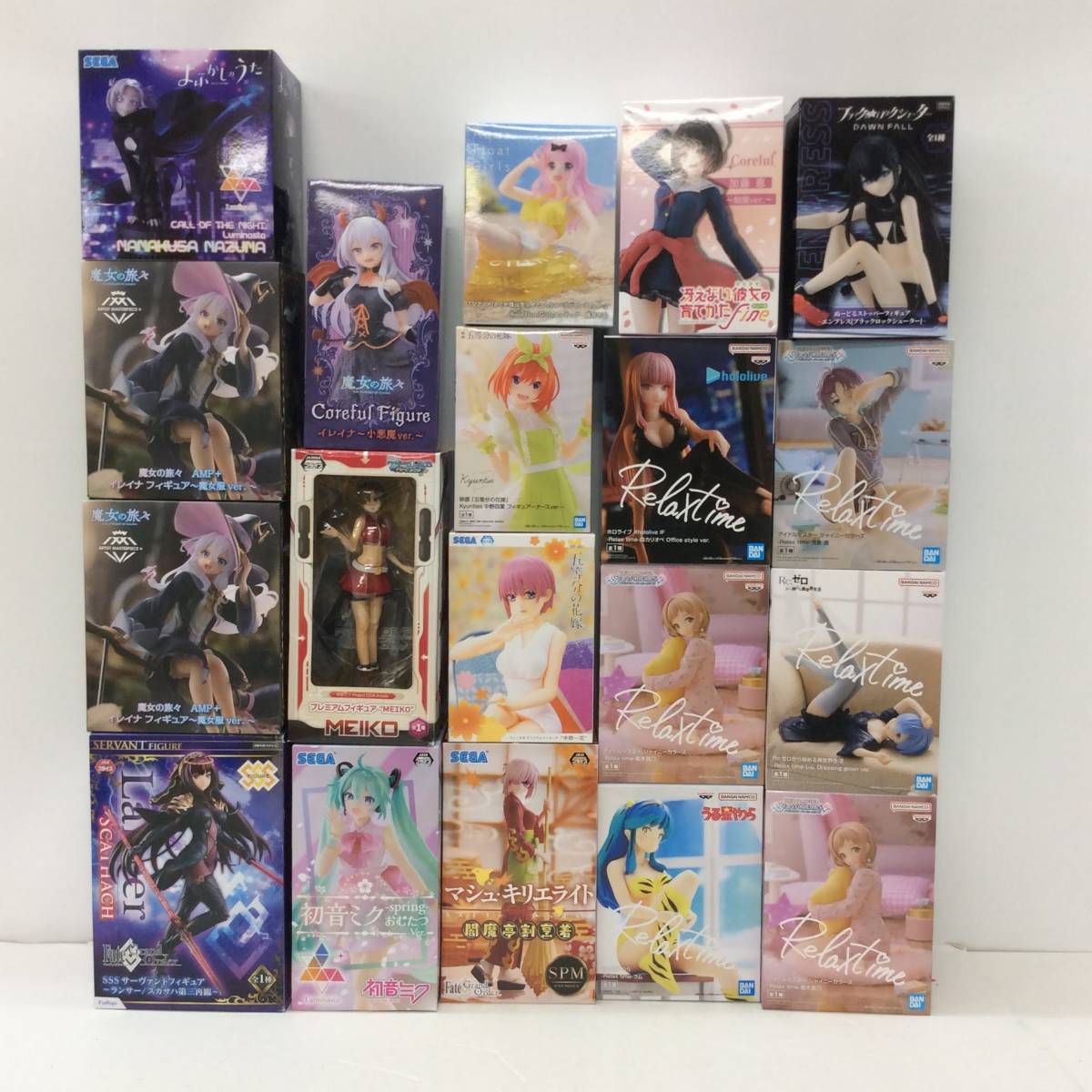 No.5891★1円～【フィギュアまとめ】 イレイナ スカサハ 初音ミク 加藤恵 森カリオペ MEIKO マシュ レム ラム 浅倉透 櫻木真乃 中古品