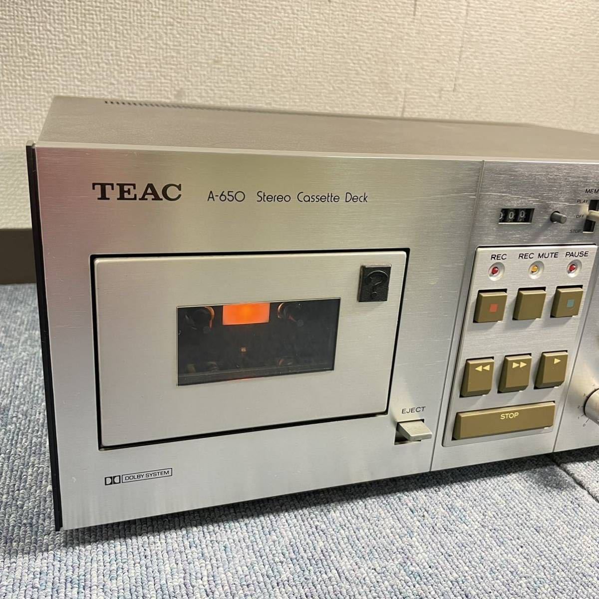 ☆TEAC ステレオカセットデッキ A-650 ティアック ジャンク【40 一般
