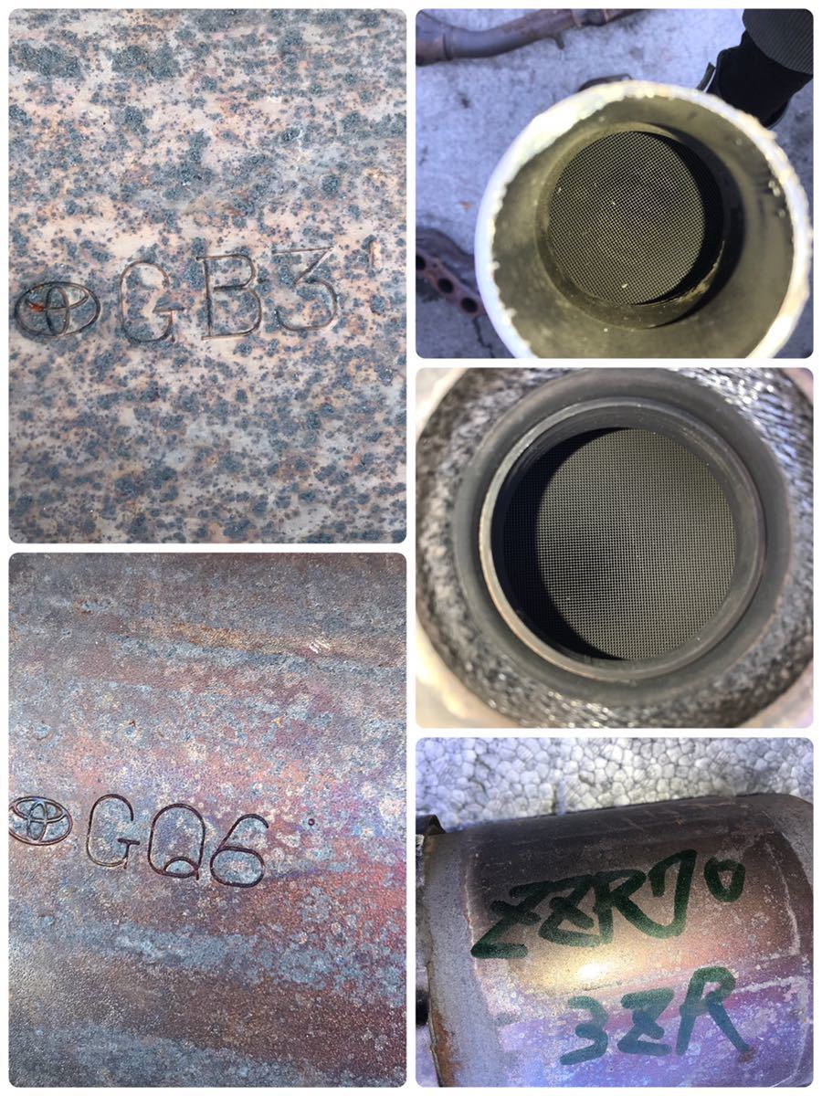 トヨタ 素材用 触媒 5本セット K3 / 3ZR / 1NR / 1NZ / 2NZ CF9 . GQ6