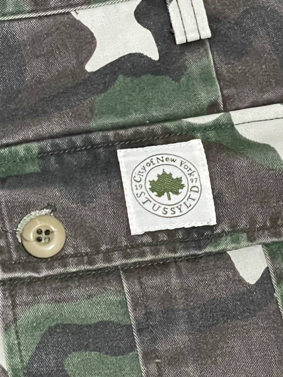 OLD STUSSY 迷彩カーゴバギーショーツ 32 CAMO カモ柄 カモフラ