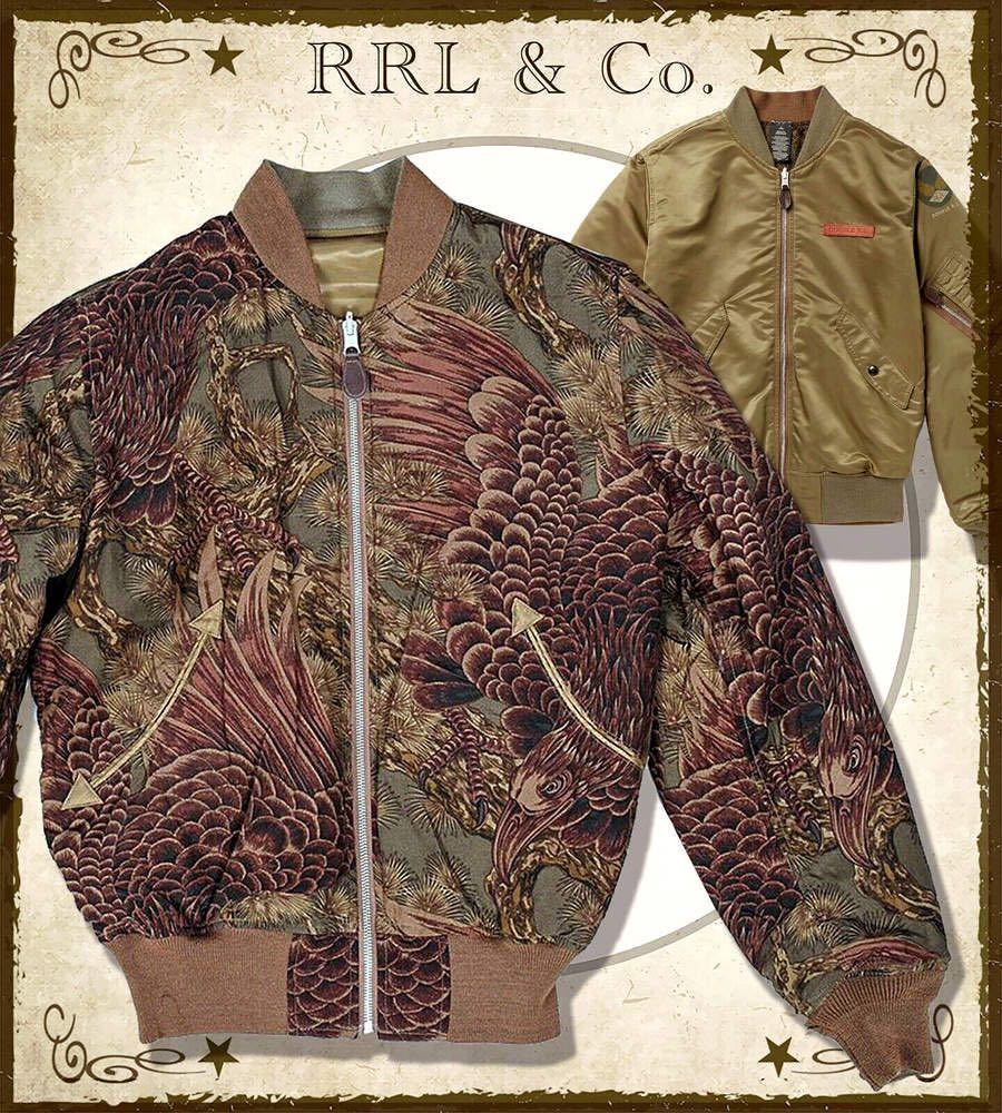 RRL ダブルアールエル　エディーバウアー 新品】RRL ダブルアールエル リバーシブルMa-1 RRL ダブルアールエル