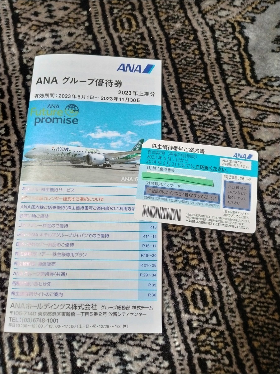 ANA 株主優待券　全日空　１枚　有効期間2023.6.1～2024.5.31