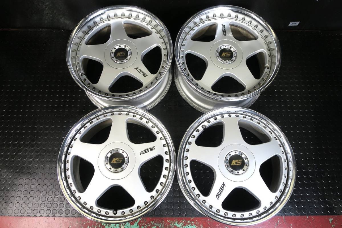 名作!! SSR KOENIG ケーニッヒ フルリバース 18×8J/9J +42/+35 PCD114