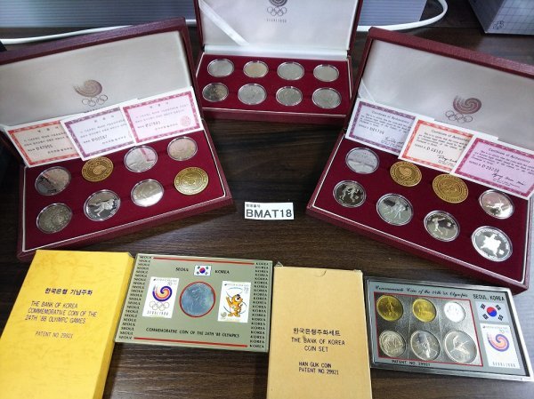 BMAT18 韓国 記念コイン おまとめ5点 SEOULオリンピック1988