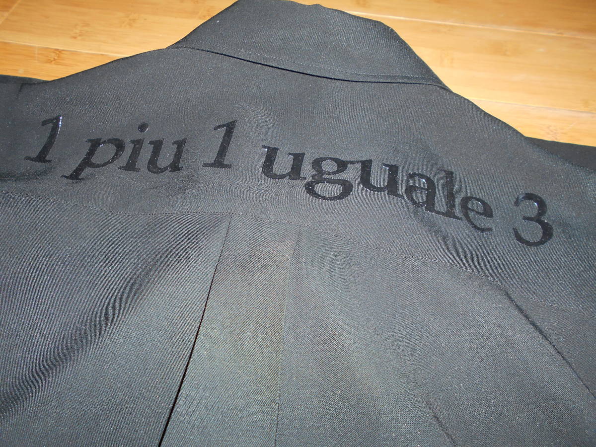 22ss 1 piu 1 uguale 3・DROP SHOUDER S/S BIG shirts バックプリント 