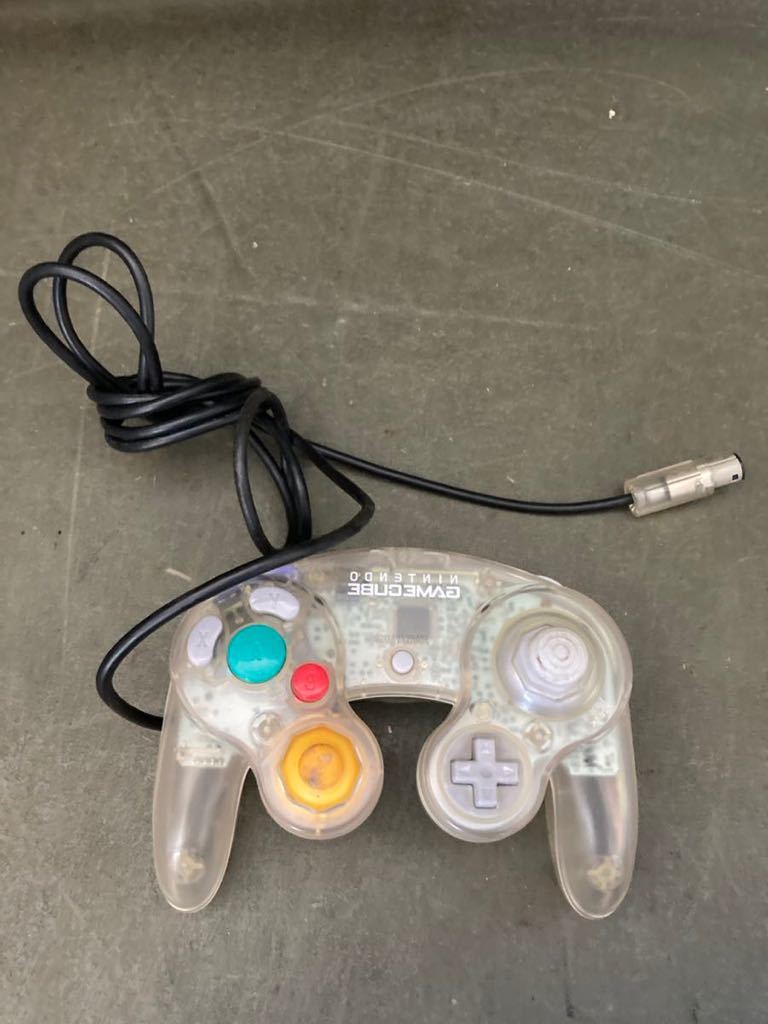 ゲームキューブ　コントローラー　クリア　動作未確認　中古　現状　管理番号185