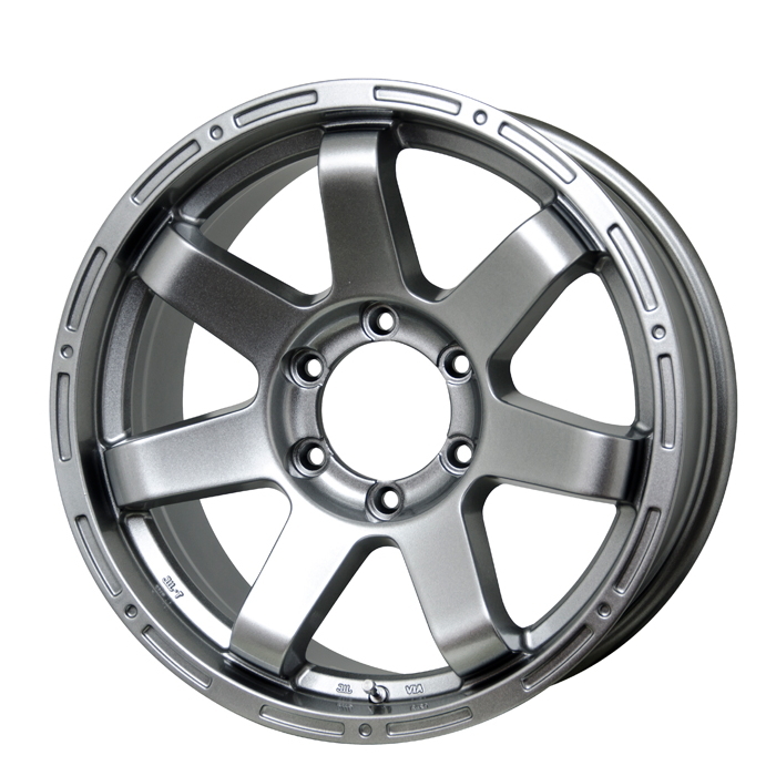 ホイール単品 4本セット MAD CROSS MC-76 ダークシルバー 17インチ 7.5 
