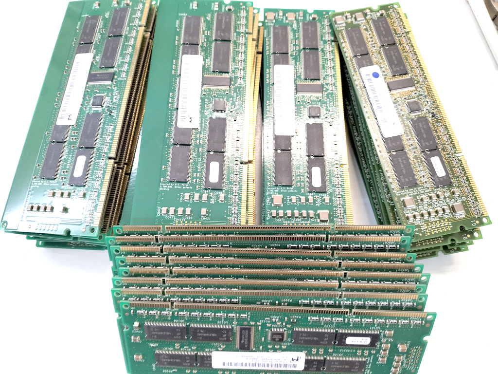 UNIXサーバ用メモリ 大量セット 重さ 3.56kg 都市鉱山 金抽出用 #3