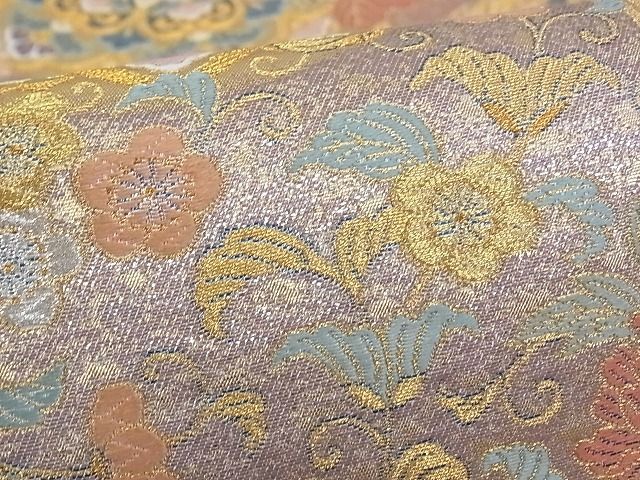 着物屋こころ□西陣 長嶋成織物 ながしま帯 六通柄袋帯 双鶴