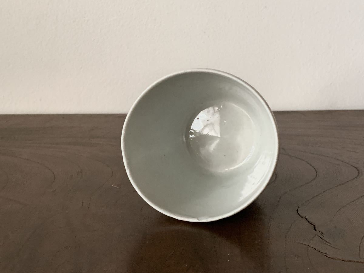 帆掛船に松文 古伊万里 蕎麦猪口 江戸中期 染付 そば猪口 酒