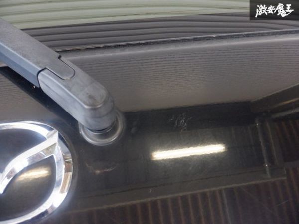 マツダ 純正 MS31S MS41S フレアクロスオーバー 14y バックドア リアゲート 熱線入りガラス ワイパー 色:ZJ3 黒メタ 即納 棚2F-C