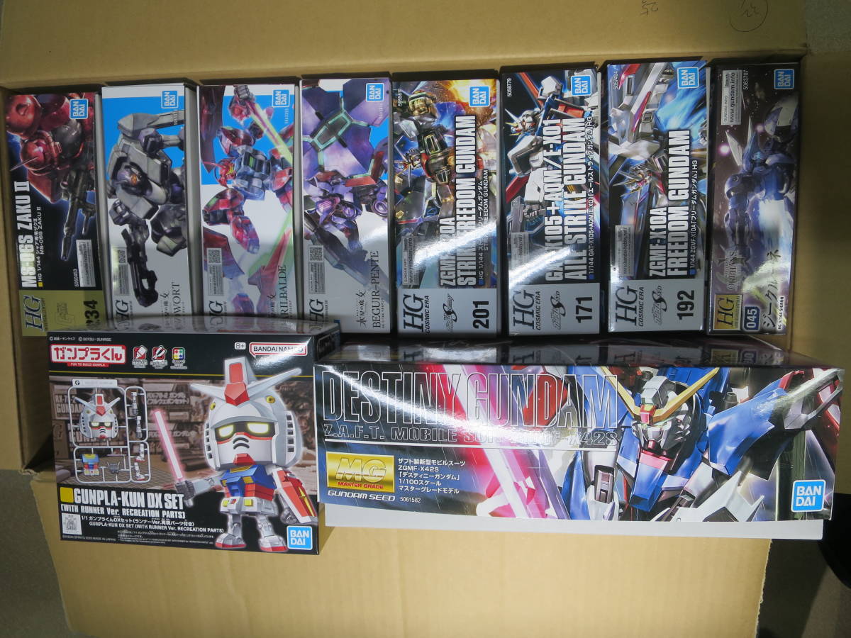 ガンプラ未組立　まとめ売り　マスターグレード他 新品未使用未組立 ガンプラHG関連＋MG＋まとめて おまけ 未組立