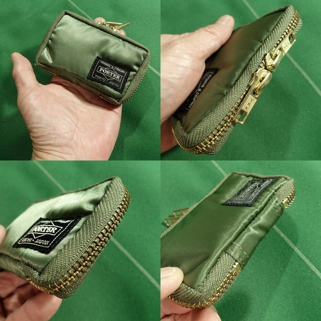 □ポーター 旧タンカー ナイロンツイル素材 ラウンドジップ 6蓮 キー