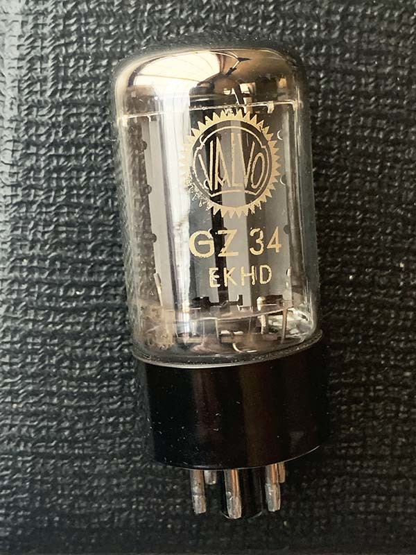 ●1964年製ビンテージ Mullard GZ34 VALCO 整流管 英国ムラード Blackburn工場生産品