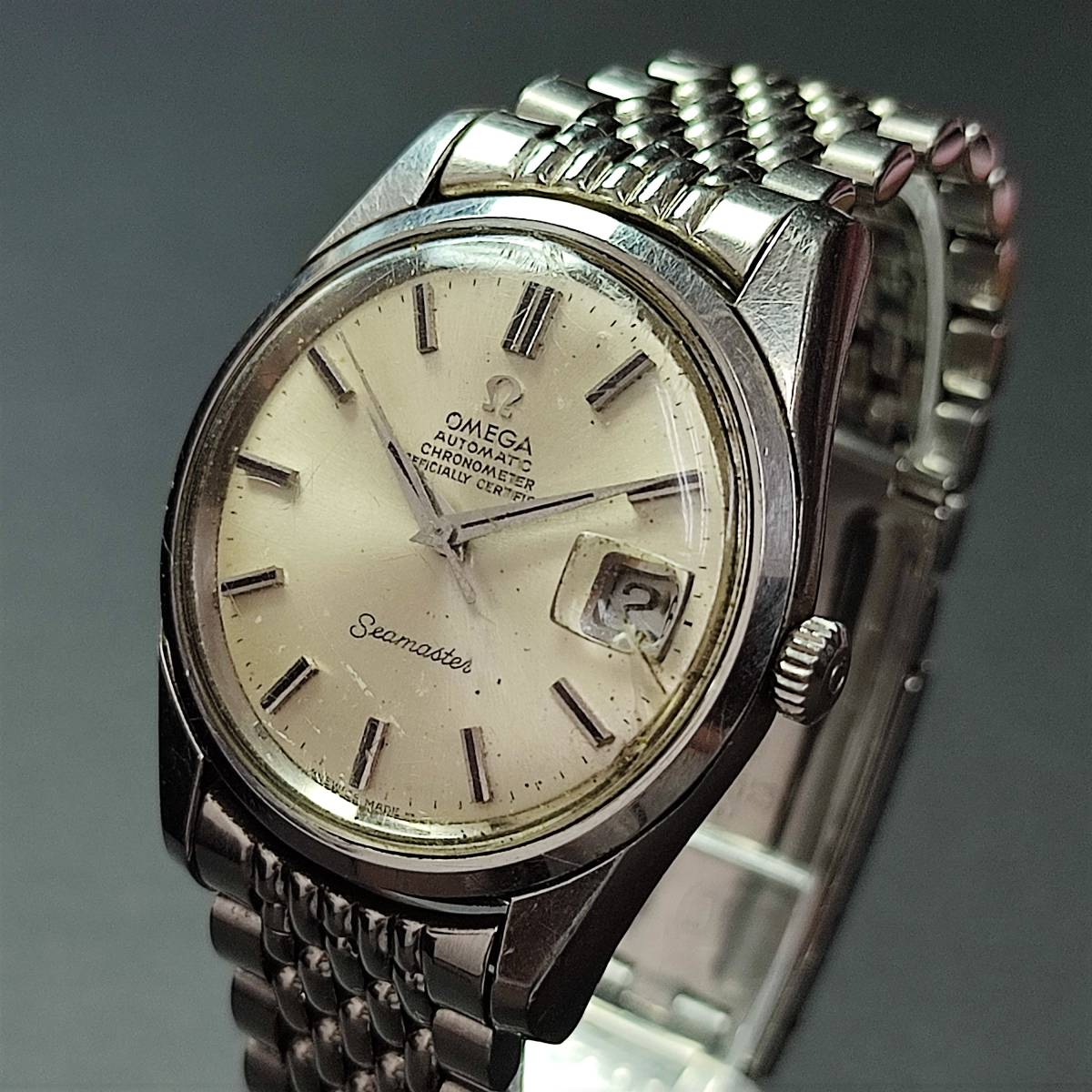 ☆ OMEGA オメガ Seamaster シーマスター クロノメーター デイト 自動