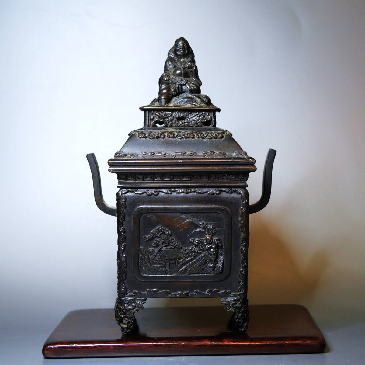 旧家から～◆【 晴寿堂 / 晴壽 作 】古銅製 香炉 銅製 香道具 茶道具 在銘 古美術