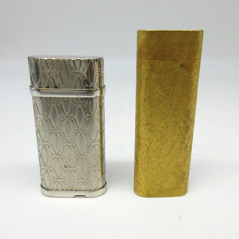 定番，高品質】 1円【ジャンク】カルティエ Cartier/ライター2点セット/13