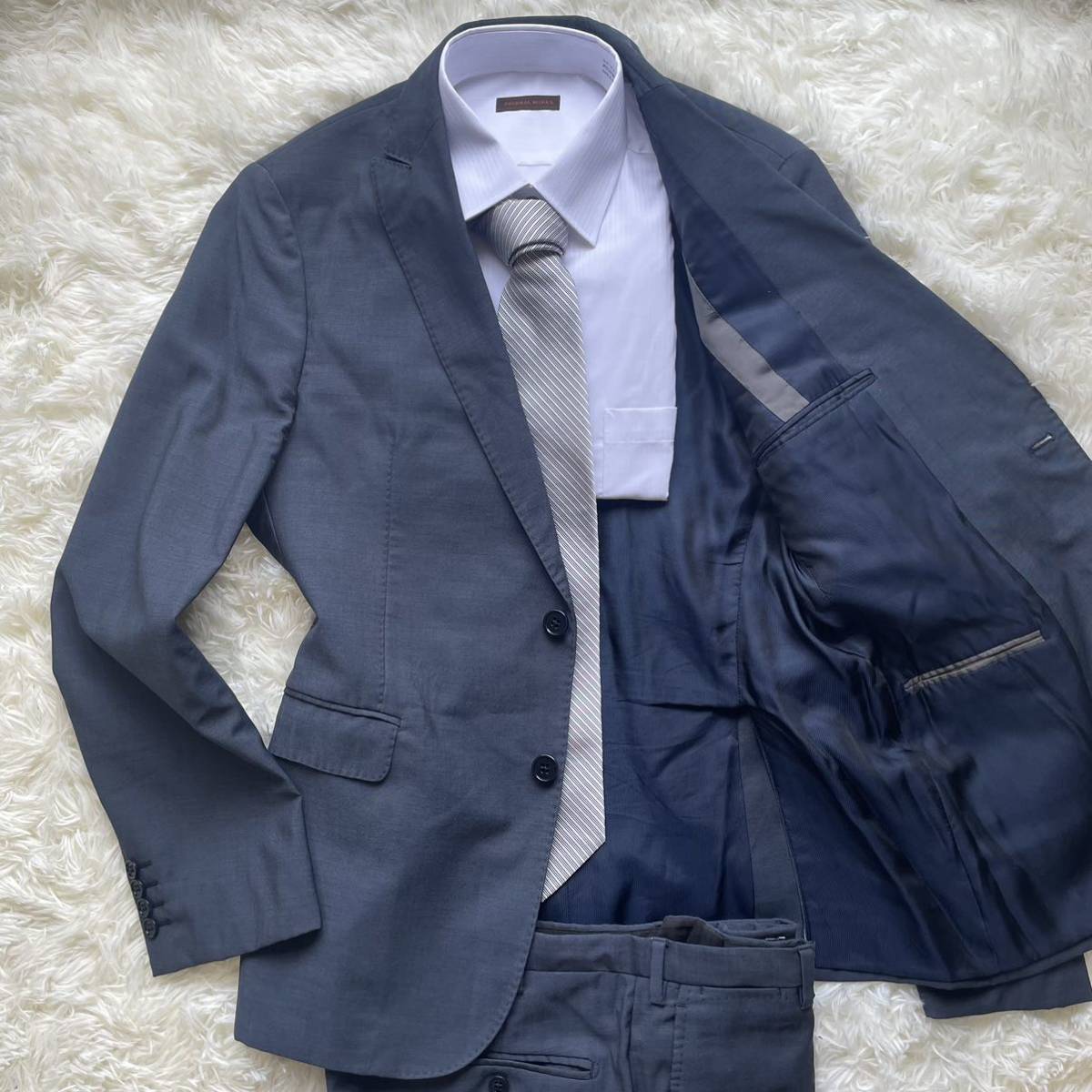 XL相当 アルマーニ コレツィオーニ M LINE ARMANI スーツ セットアップ