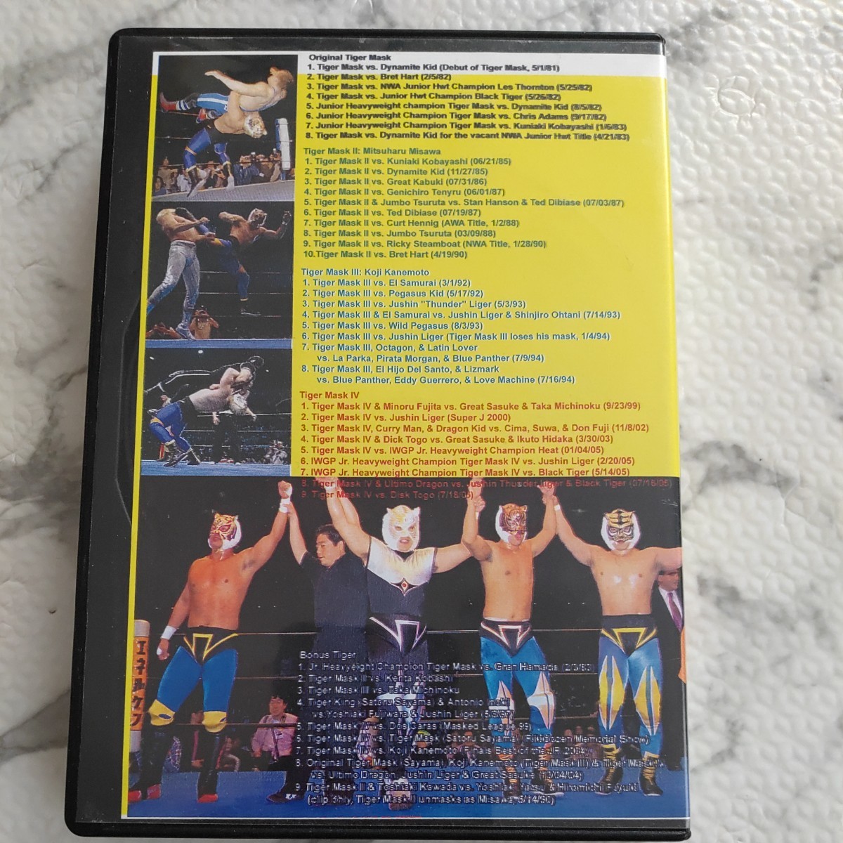 初代タイガーマスク　DVD VHS Video 猛虎伝説　10本セット 初代タイガーマスク DVD VHS Video 猛虎伝説 10本セット 初代タイガー