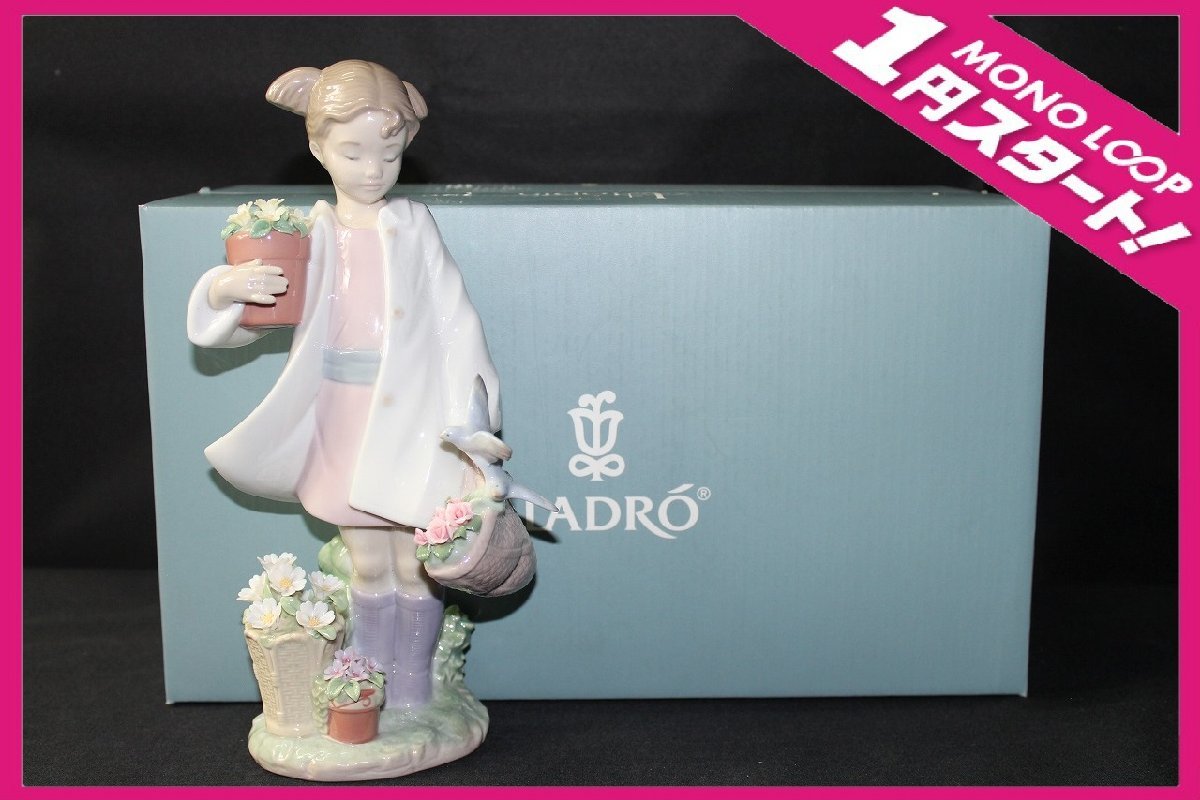 【限定セール，本物保証】 8jP05465D 1円スタート リヤドロ LLADRO フィギュリン 雨上がりの午後に 01008240 人形 置物 陶器 コレクション 現状品(リヤドロ)｜売買されたオークション情報、yahooの商品情報をアーカイブ公開 - リヤドロ