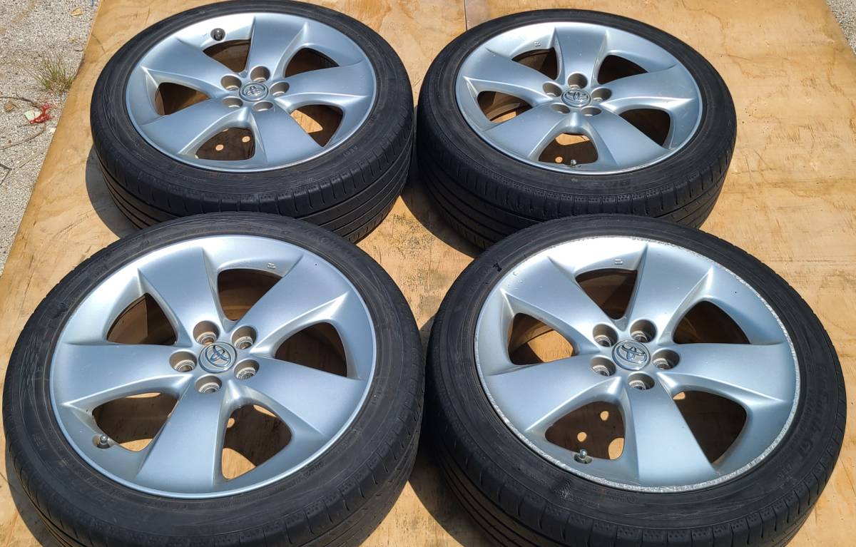 1円～☆17in!!30プリウス Sツーリング純正AW☆2019年製 215/