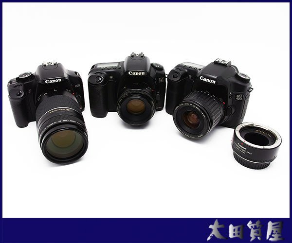 90)質屋☆EOS Kiss X2 20D 40D EF 75-300㎜ 1：4-5.6 Ⅲ USM/EF 50㎜ 1：1.8 Ⅱ/ EF 35-80㎜ 1：4-5.6 他 ジャンク 1円～売り切り