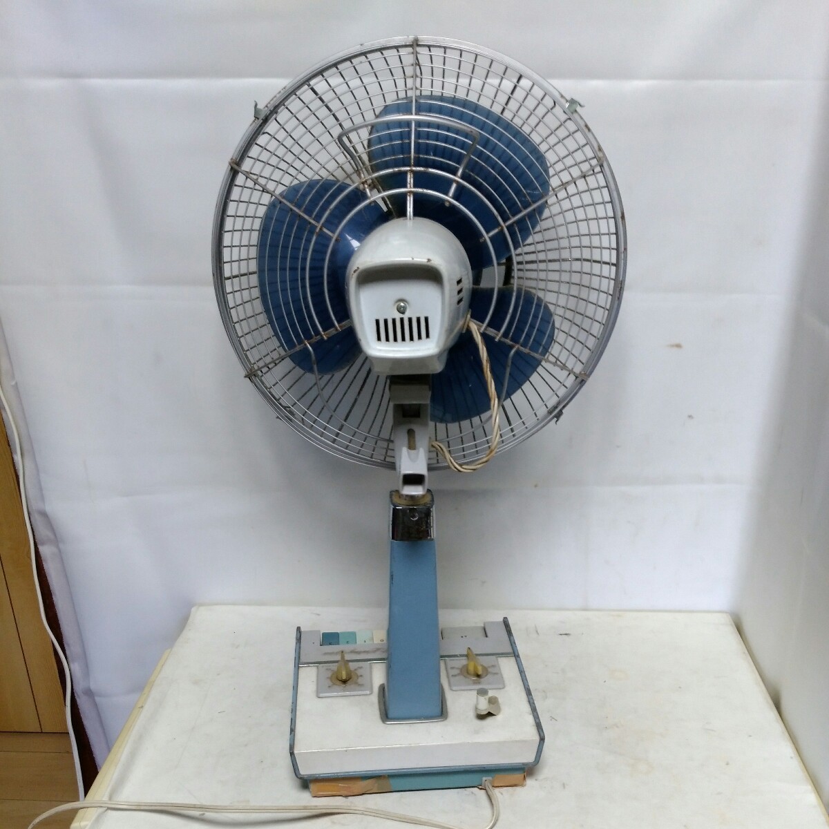 【希少】昭和レトロ　三菱　扇風機　リビングファン　R30-SF6　高級お座敷扇 送料無料(1M1360)MITSUBISHI 三菱 R30-W5 Ace 30cm お座敷扇 扇風機