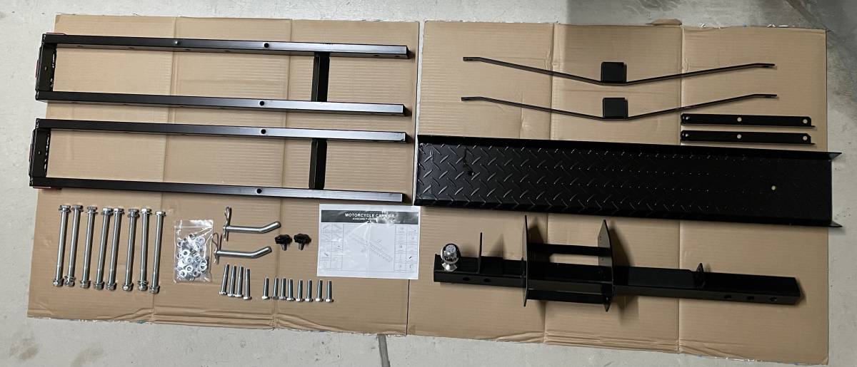 ★中古超美品（使用１回のみ)★ヒッチ用バイクキャリア（オートバイ）